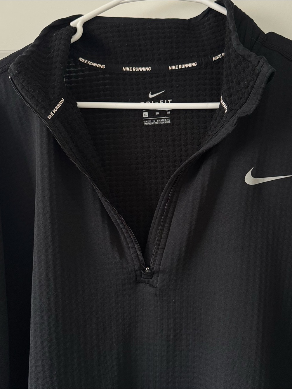 Nike Running Dri-FIT 1/2-zip pullover, black, men’s XL